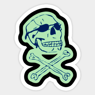 The Coolest Skull Around Sticker